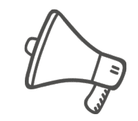 illustration d'un mégaphone en fonction
